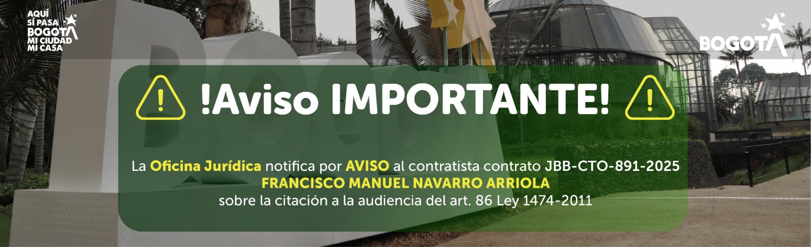 Banner aviso de notificacion Banner aviso de notificacion