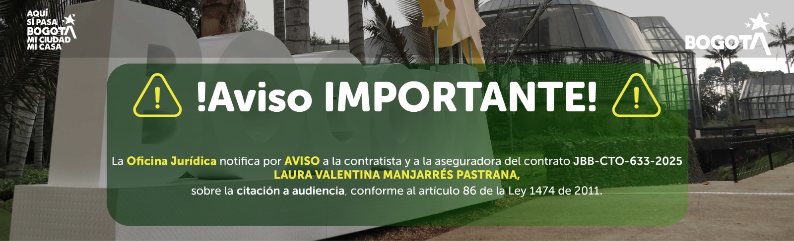 Banner aviso de notificacion Banner aviso de notificacion