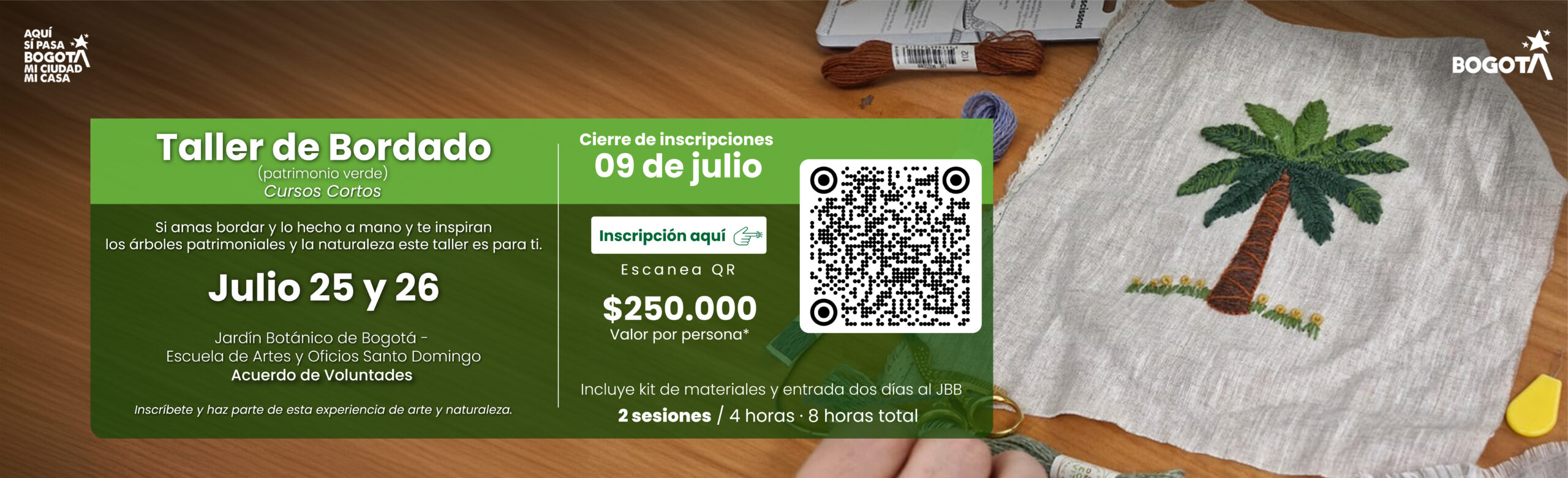 Taller de bordado 25 julio Taller de bordado 25 julio
