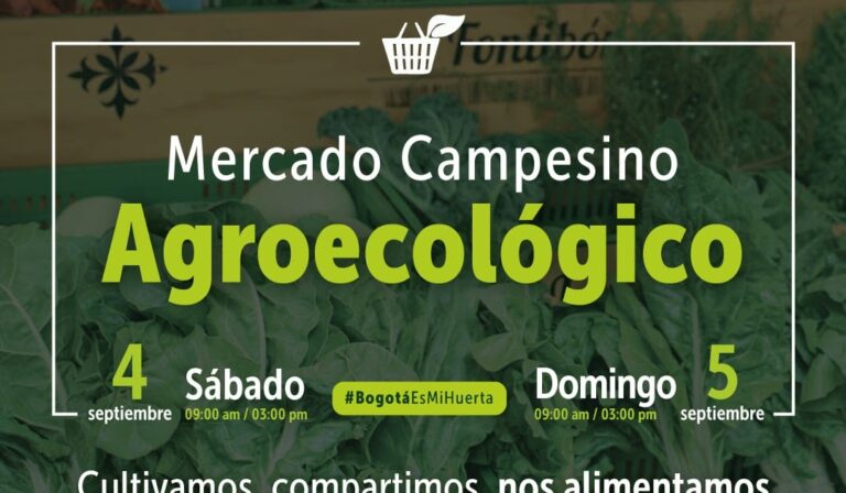 Septiembre se viste de verde con la cuarta jornada de “Bogotá es Mi Huerta” mercados campesinos agroecológicos