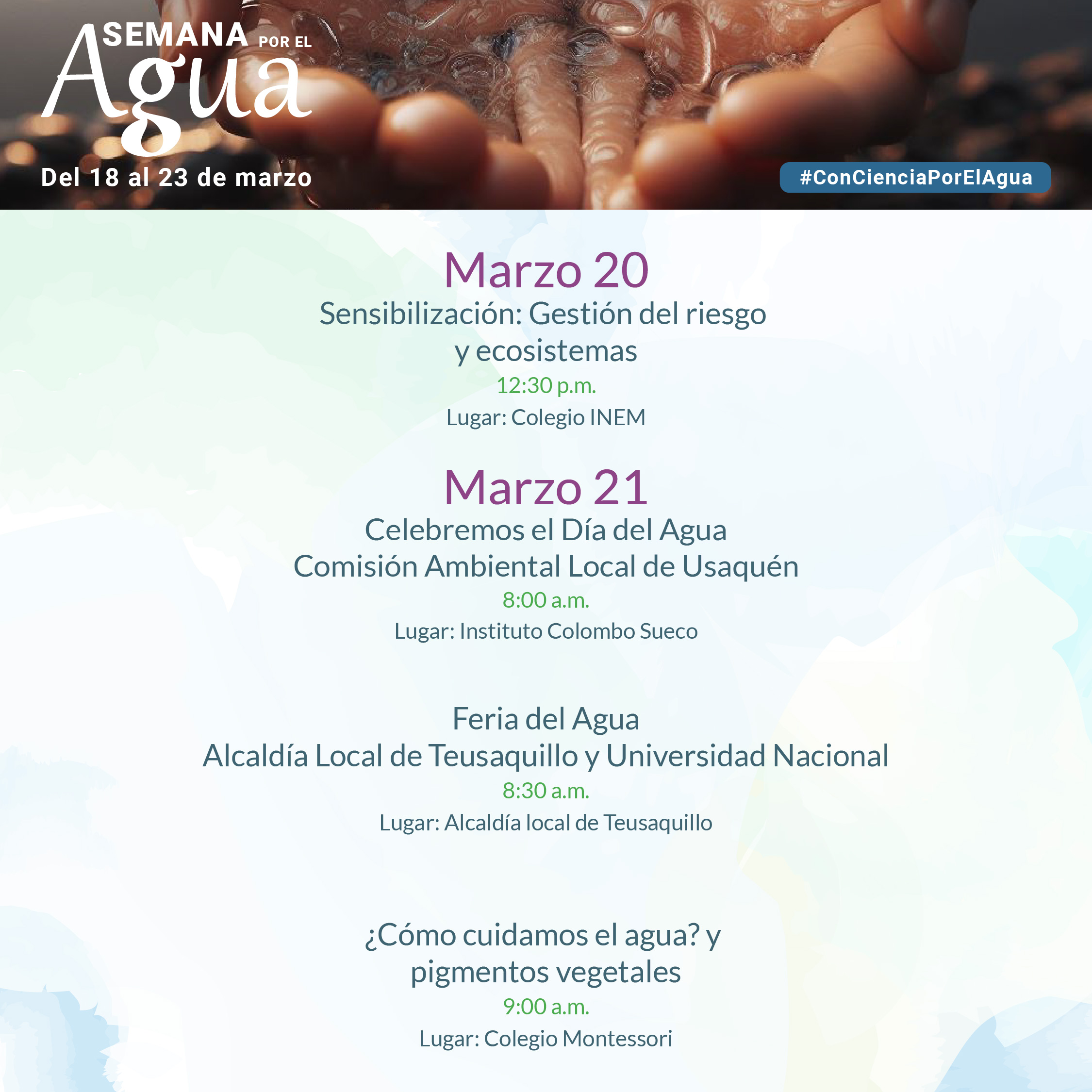 Semana del agua 2024