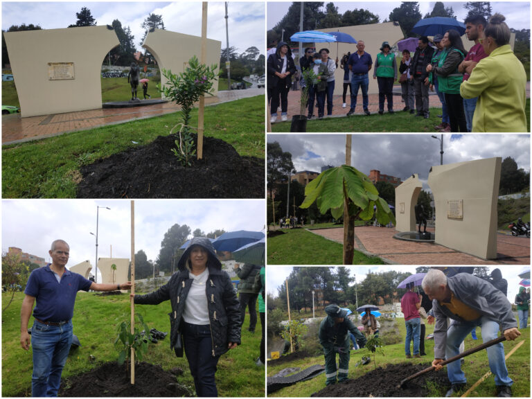 Homenaje arbóreo a los 21 Ángeles del Agustiniano Norte