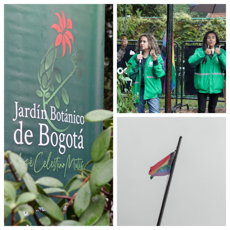 JARDÍN BOTÁNICO DE BOGOTÁ IZÓ LA BANDERA DE LA DIVERSIDAD
