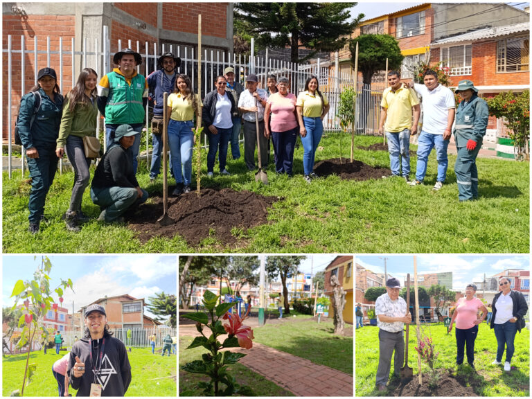 Los nuevos colores del único parque del barrio San Gabriel