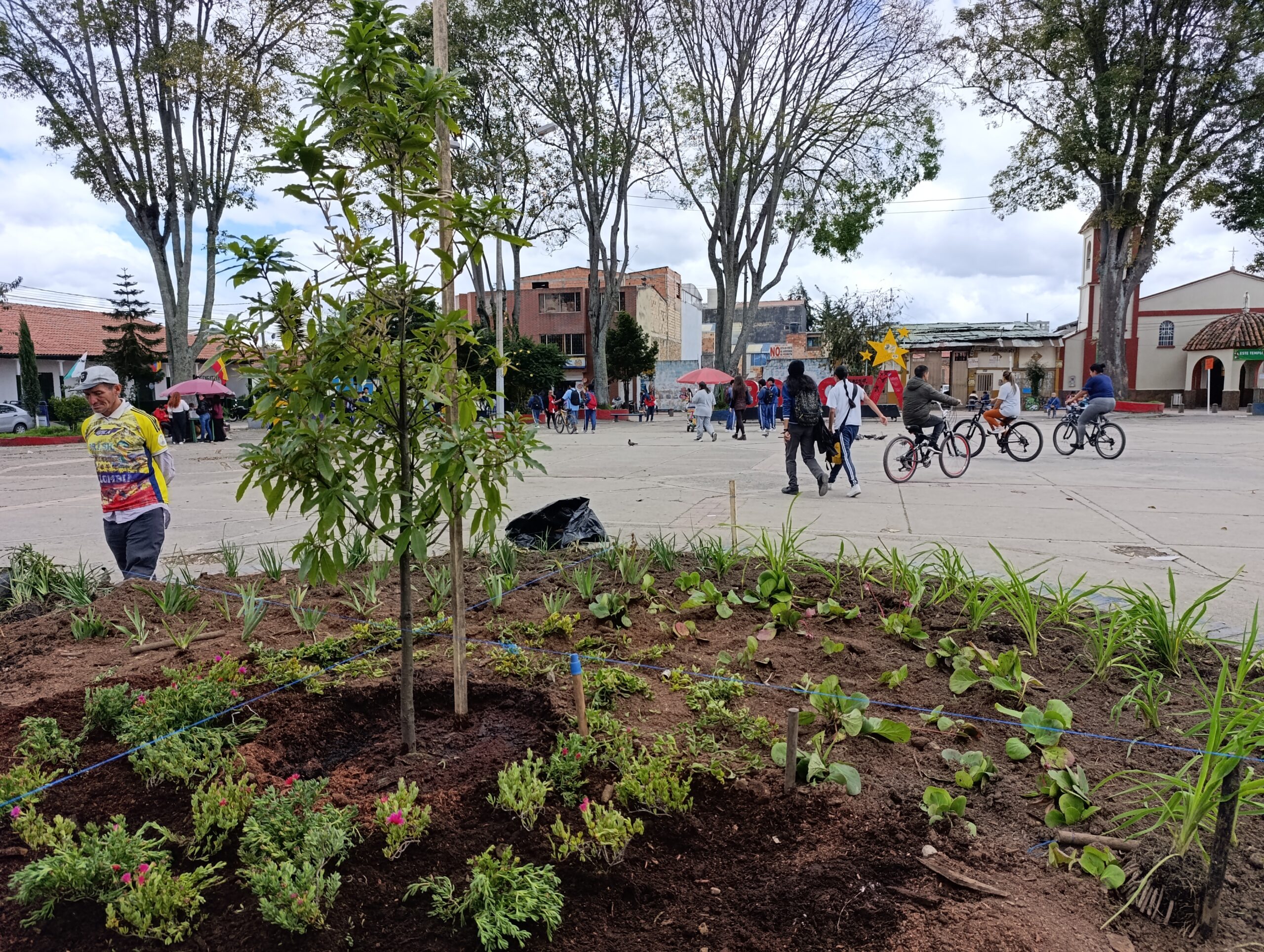 El nuevo guardián de la Plaza Fundacional de Engativá