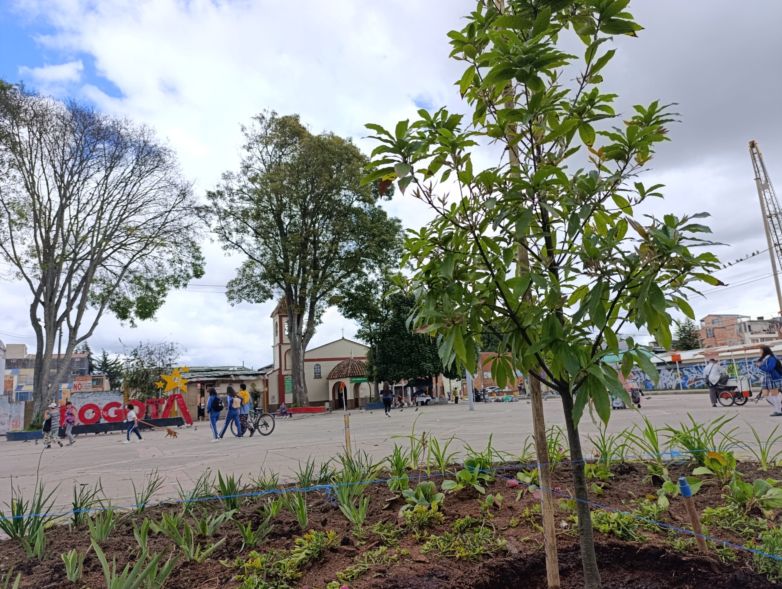El nuevo guardián de la Plaza Fundacional de Engativá