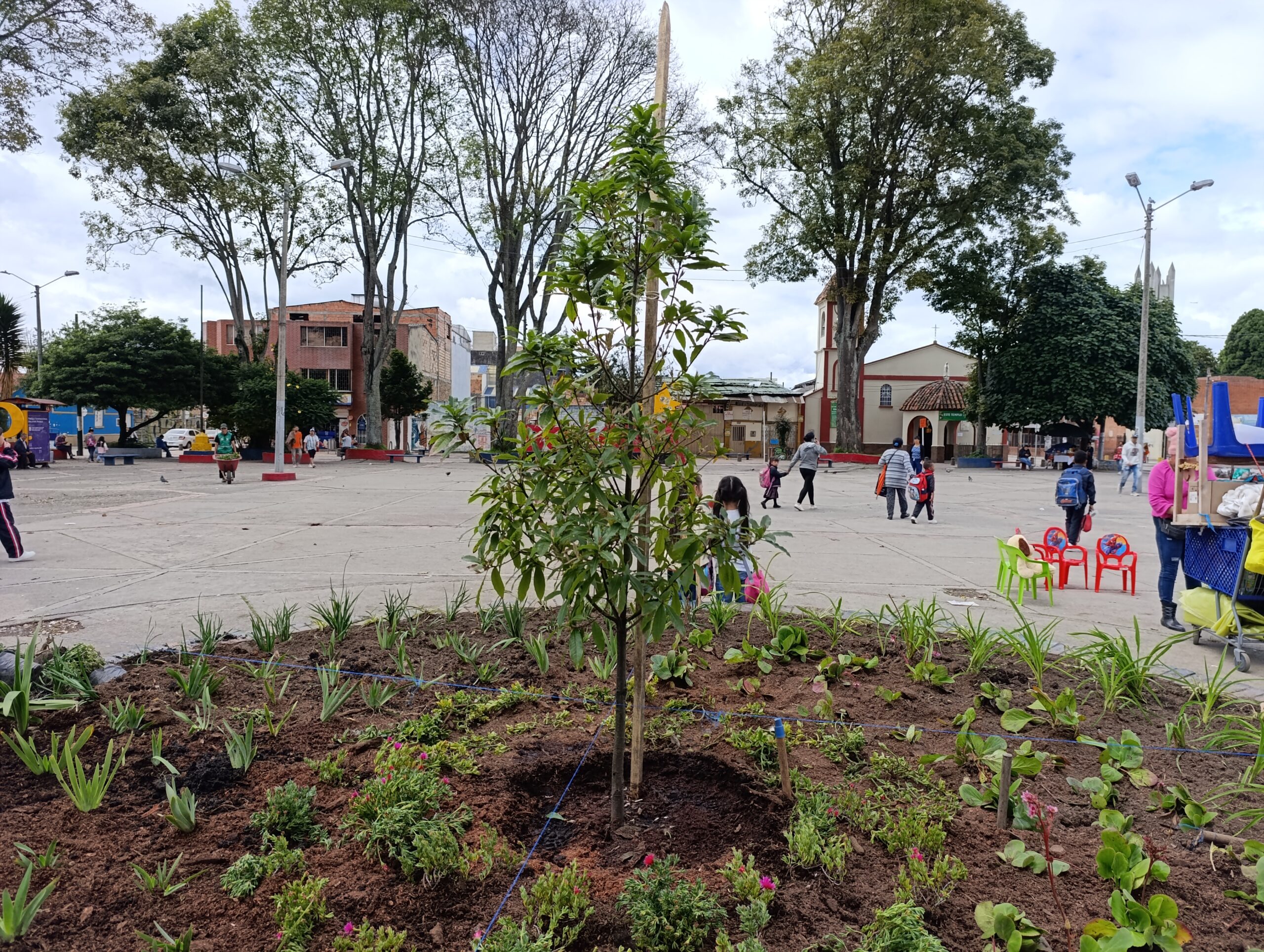 El nuevo guardián de la Plaza Fundacional de Engativá