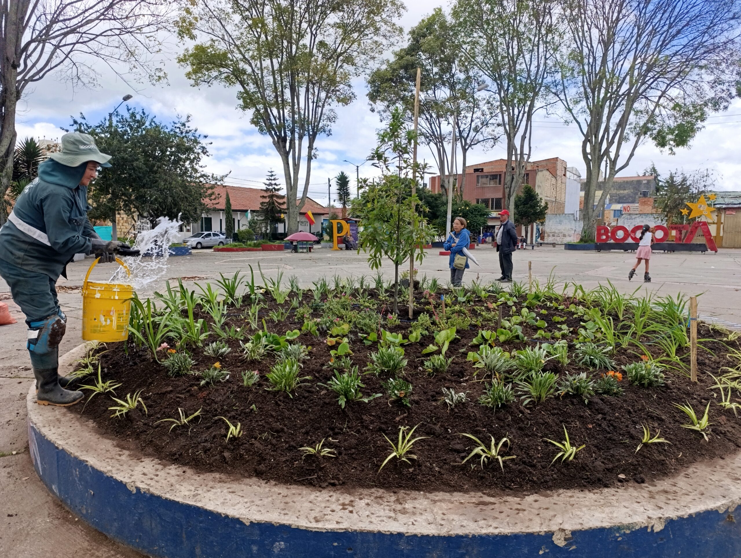 El nuevo guardián de la Plaza Fundacional de Engativá