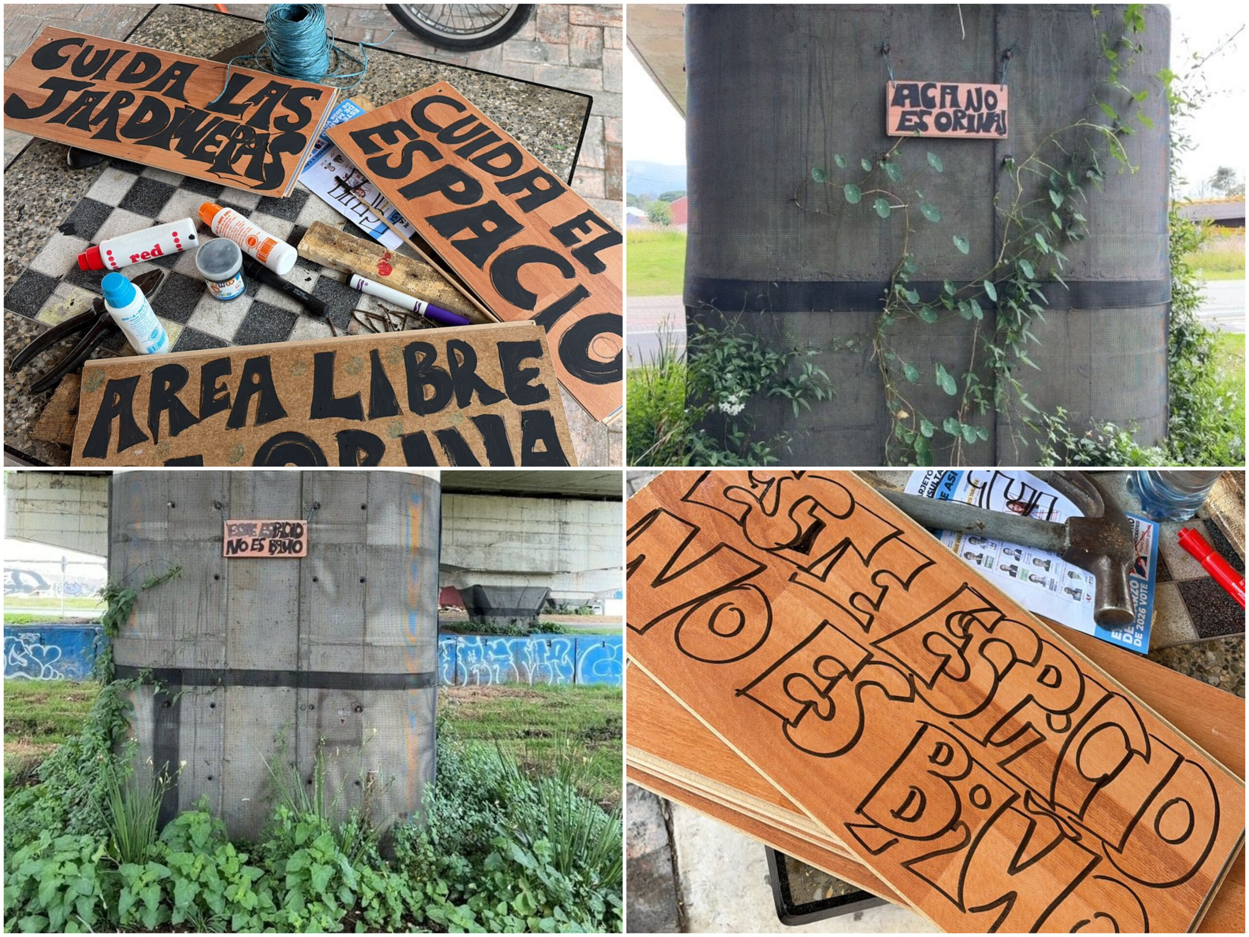 Historias del verde urbano: ‘Señalética de cuidado’ en los jardines biodiversos de los puentes de la calle 127 con avenida Boyacá
