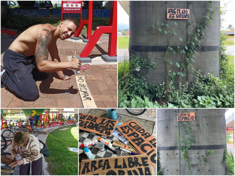 Historias del verde urbano: ‘Señalética de cuidado’ en los jardines biodiversos de los puentes de la calle 127 con avenida Boyacá