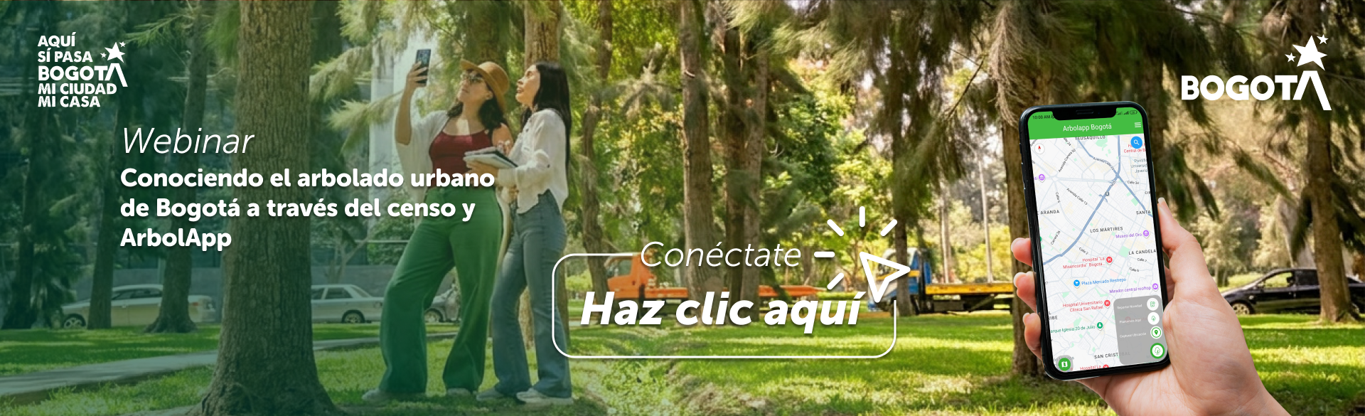 Webinar conociendo el arbolado urbano de Bogotá a traves del censo y ArbolAPP