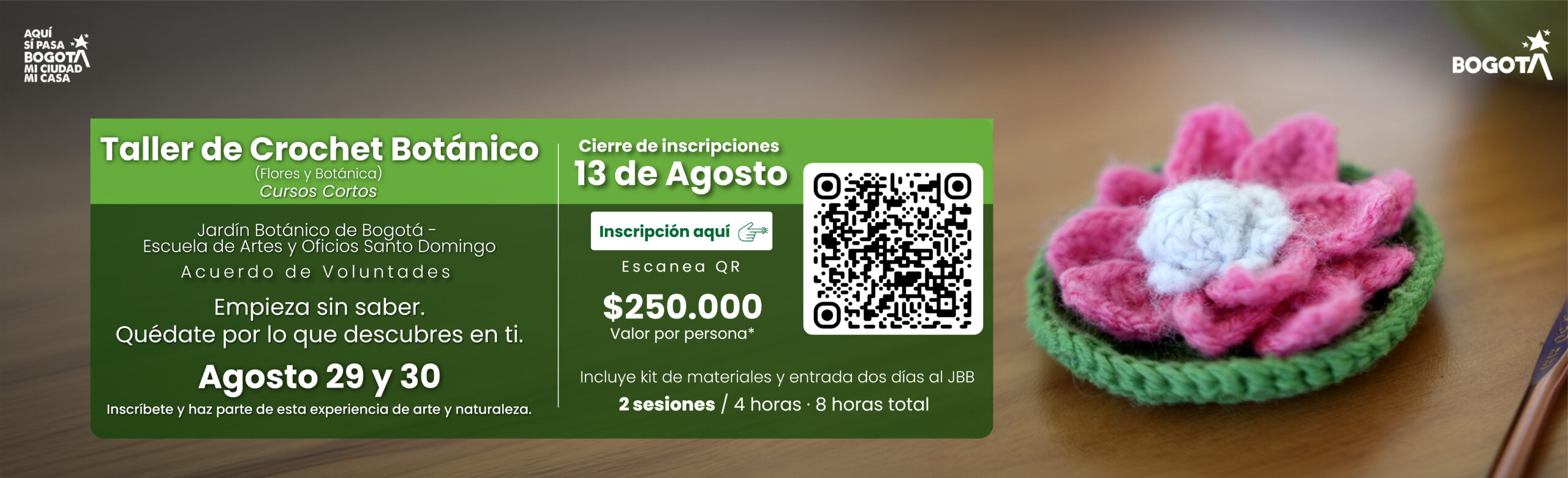 Taller de crochet agosto 2026