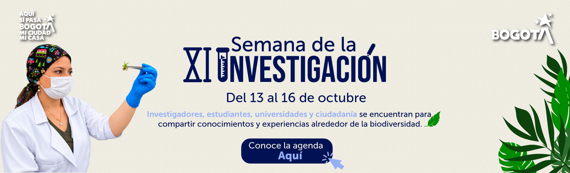 Banner semana de la investigación 13 al 16 oct